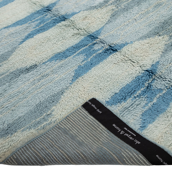 Blue Moroccan Wool Rug - 9' x 12'