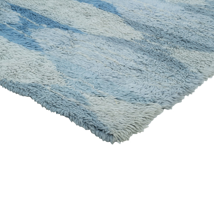 Blue Moroccan Wool Rug - 9' x 12'