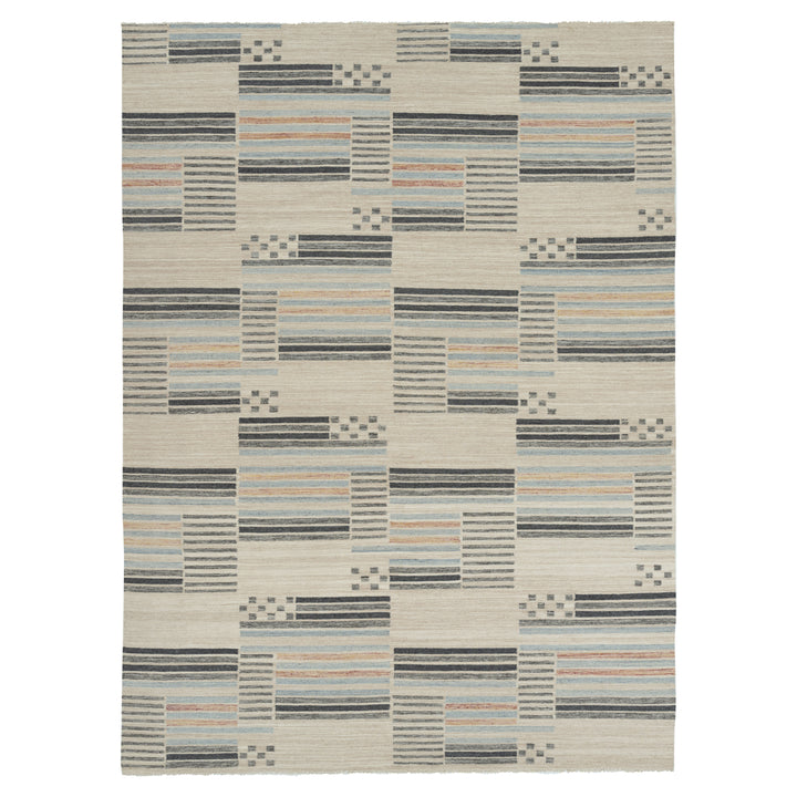 Multicolored Wool Kilim Rug - 10' x 14'