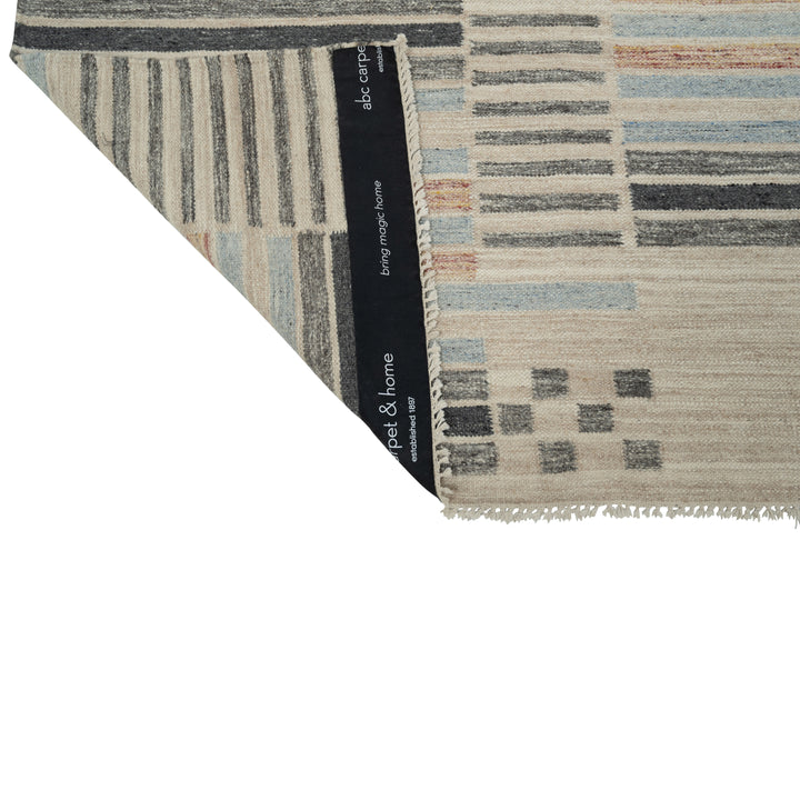 Multicolored Wool Kilim Rug - 10' x 14'