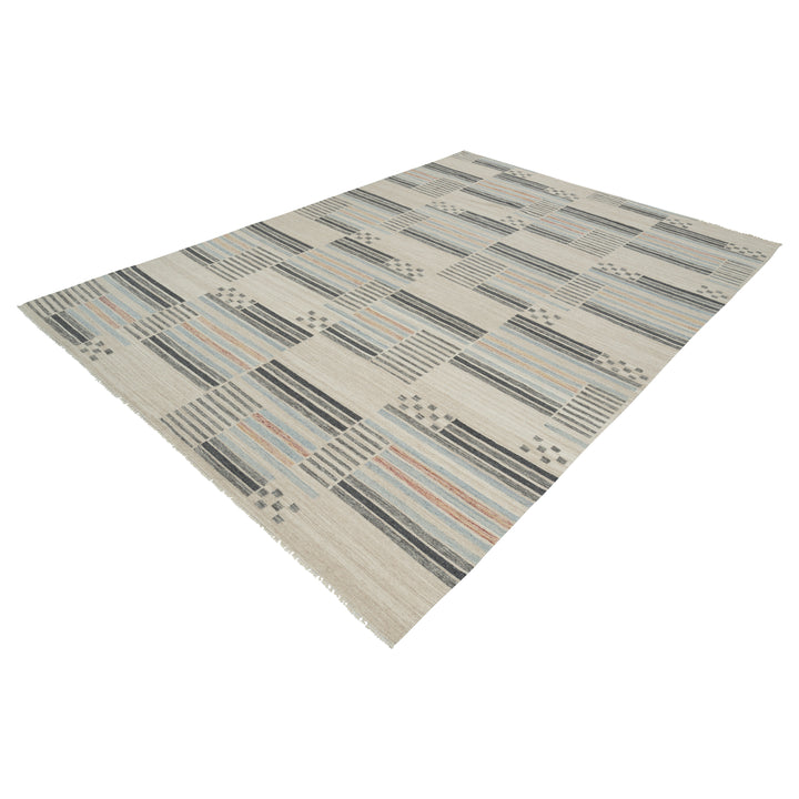 Multicolored Wool Kilim Rug - 10' x 14'