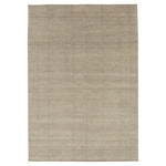 Brown Contemporary Wool Rug - 8'2" x 11'6"