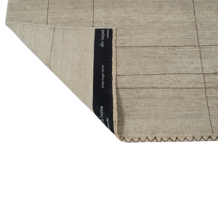 Brown Contemporary Wool Rug - 8'2" x 11'6"