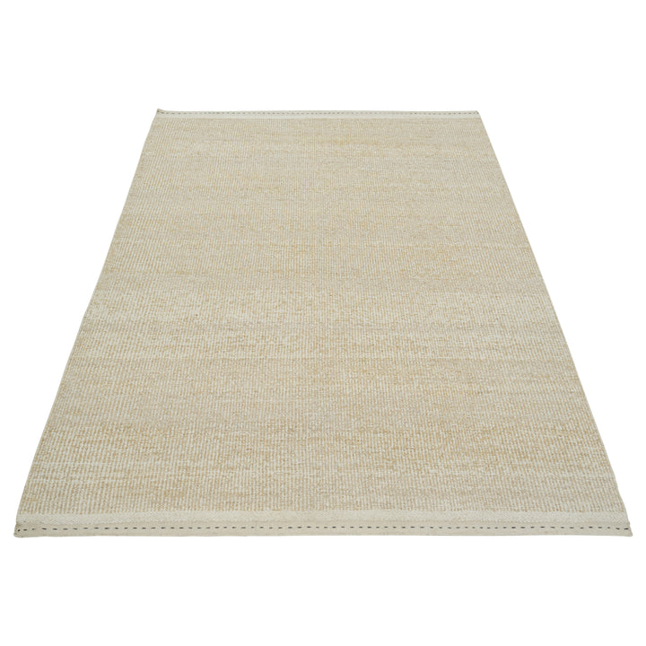 Beige Wool Kilim Rug - 10' x 14'