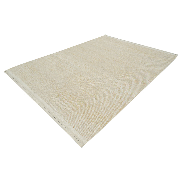 Beige Wool Kilim Rug - 10' x 14'