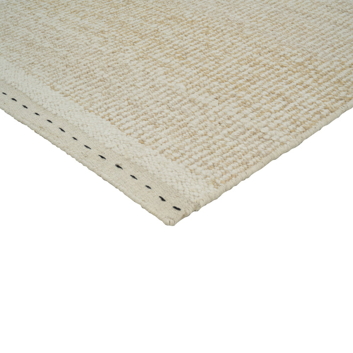 Beige Wool Kilim Rug - 10' x 14'