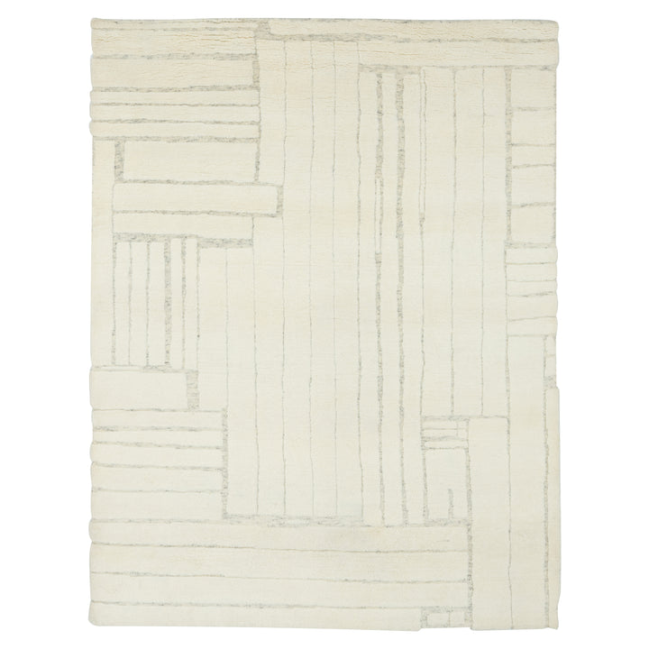 Ivory Moroccan Wool Rug