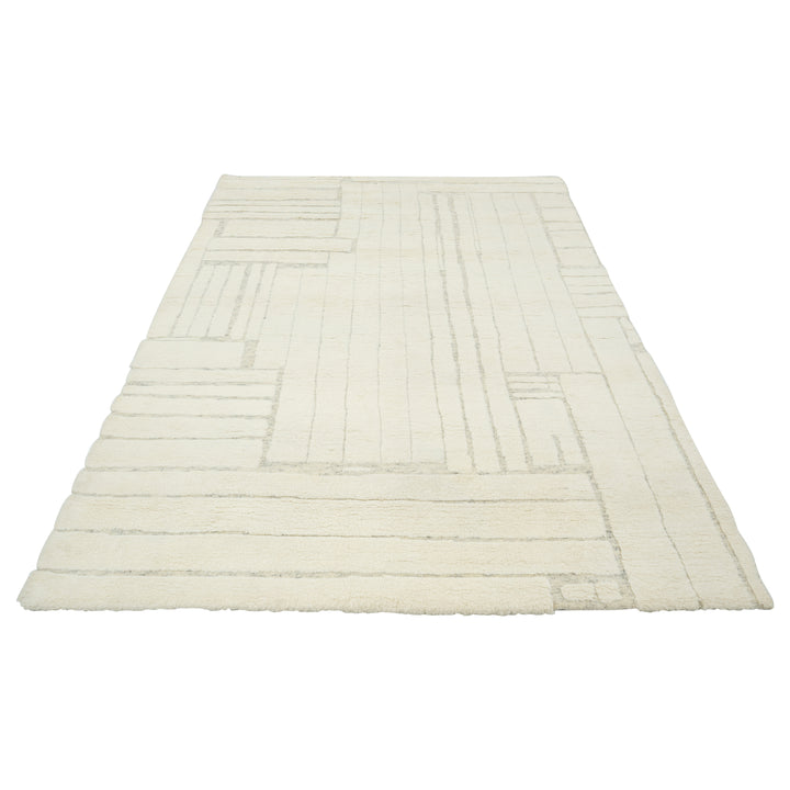 Ivory Moroccan Wool Rug