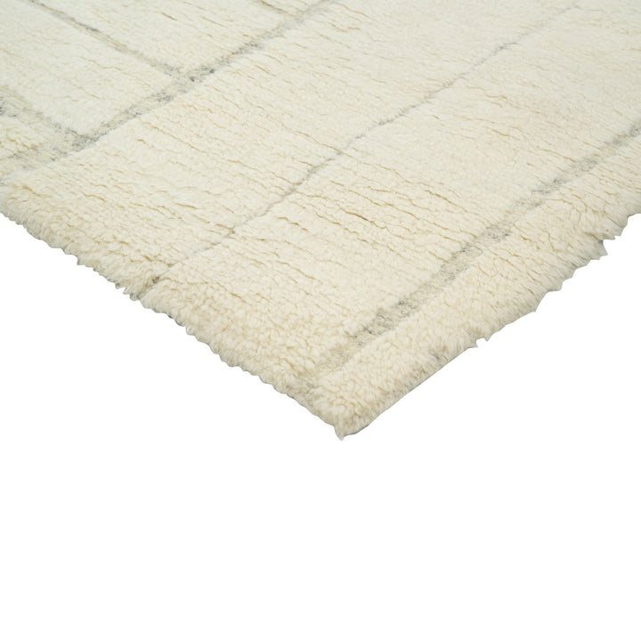 Ivory Moroccan Wool Rug