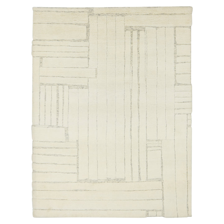 Ivory Moroccan Wool Rug