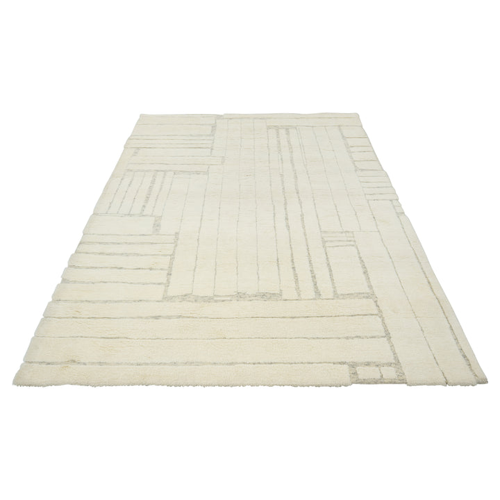 Ivory Moroccan Wool Rug