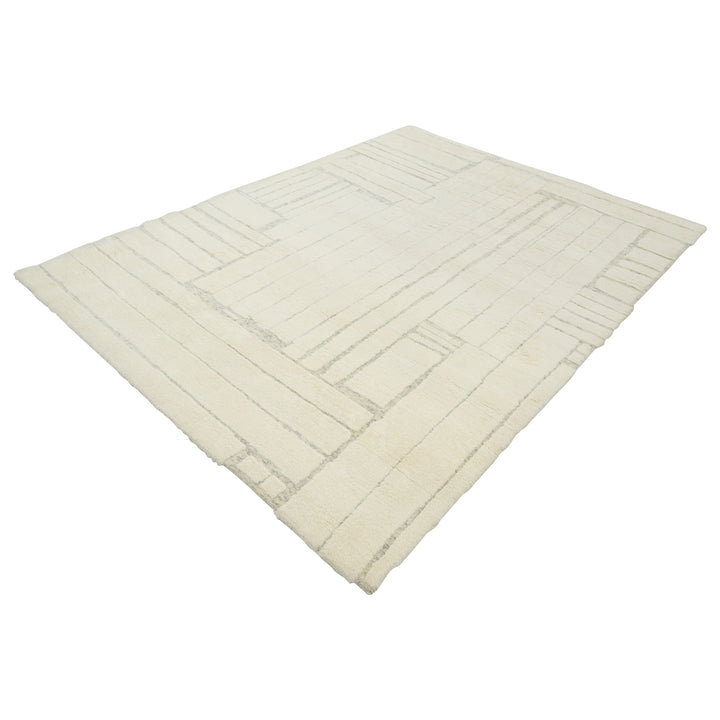 Ivory Moroccan Wool Rug