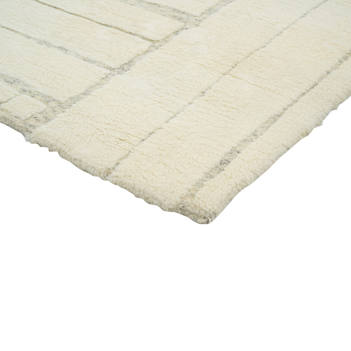 Ivory Moroccan Wool Rug