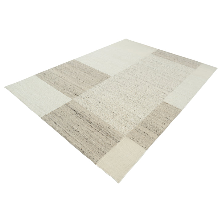 Natural Wool Kilim Rug - 9' x 12'