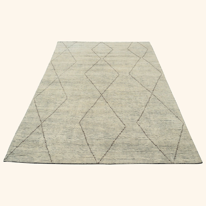 Ivory Transitional Wool Rug - 9' x 12'