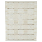 Natural Swedish Inspired Art Silk Wool Blend Kilim Rug - 8' x 10'