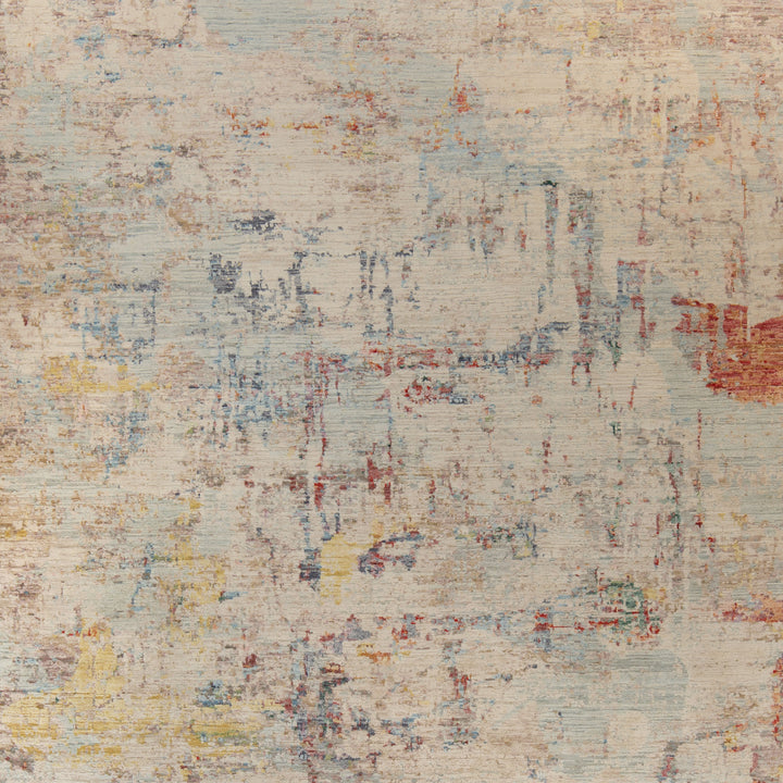 Multicolored Contemporary Silk Rug 8x10