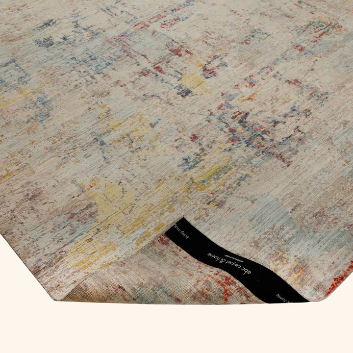 Multicolored Contemporary Silk Rug 8x10