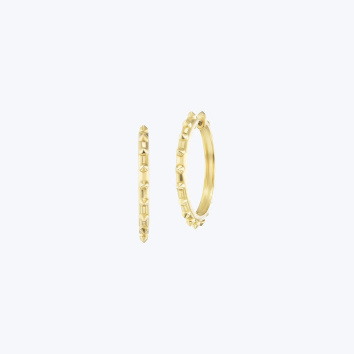 Attitude 'Adrina Loves a Hoop' Medium Gold Hoop Earrings
