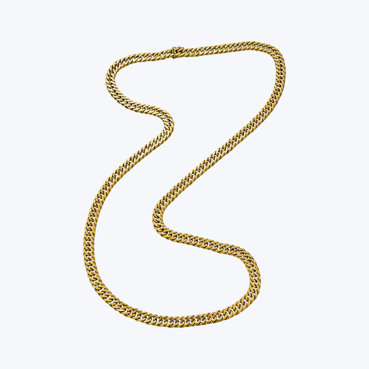 Gucci Vintage 18KYG Flat Curb Link Chain