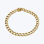 Cartier Vintage 18KYG Flat Curb Link Bracelet