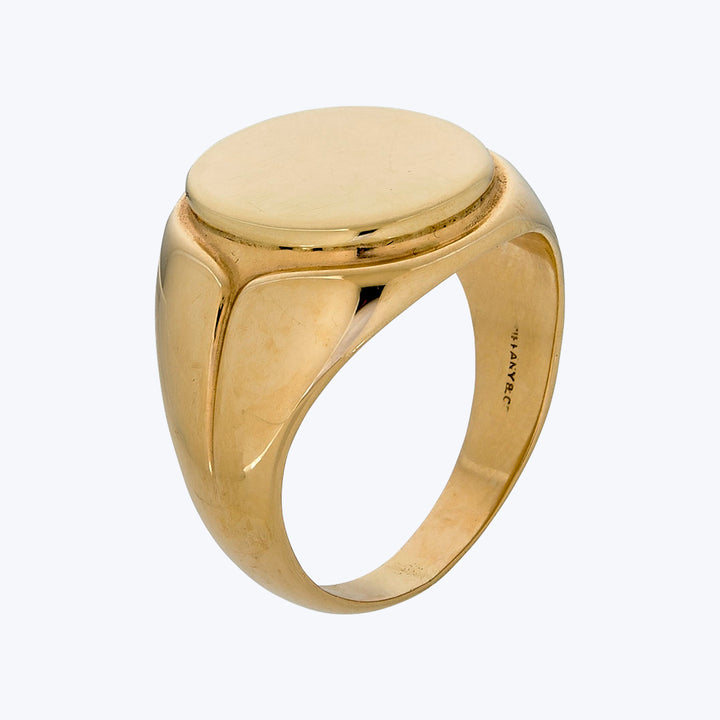 Tiffany & Co. Vintage 14KYG Signet Ring