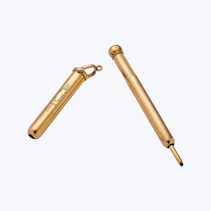 Antique 14KYG Pencil Pendant