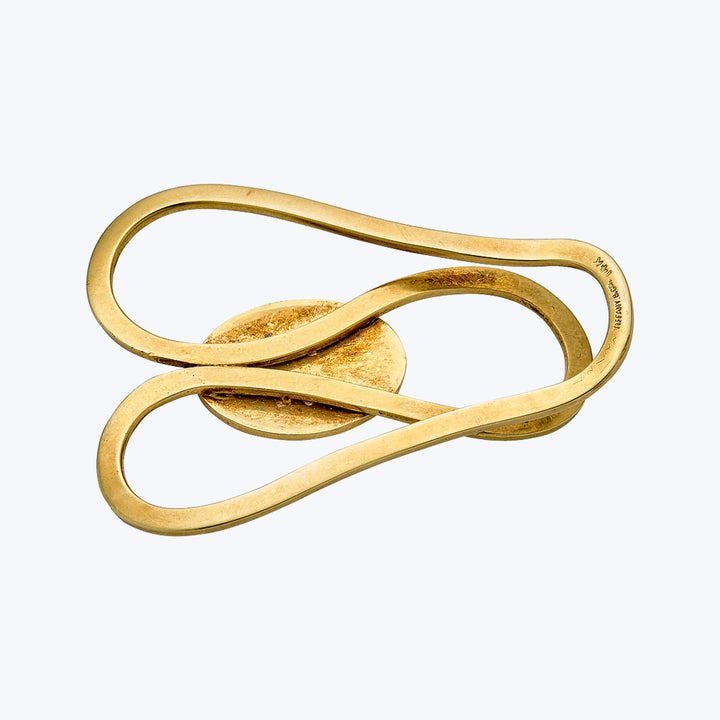 Tiffany & Co. Vintage 14KYG In Domino Confido Money Clip