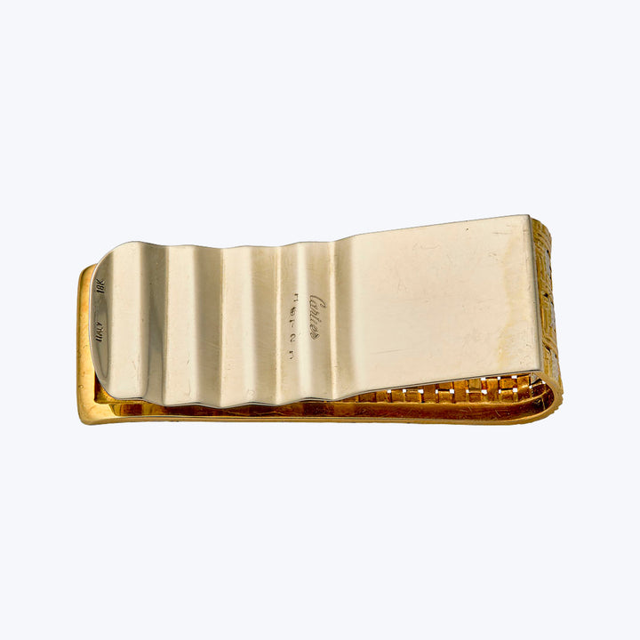 Cartier Vintage 18KYG Woven Money Clip