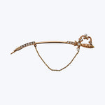 Victorian 14KYG 0.48 ct. Diamond Saber Pin