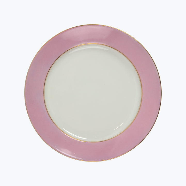Vintage Porcelain Pink Dinner Plate