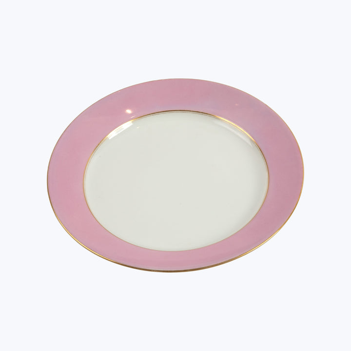Vintage Porcelain Pink Dinner Plate