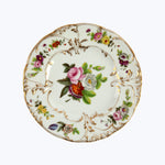 Vintage Porcelain Flowers Dessert Plate