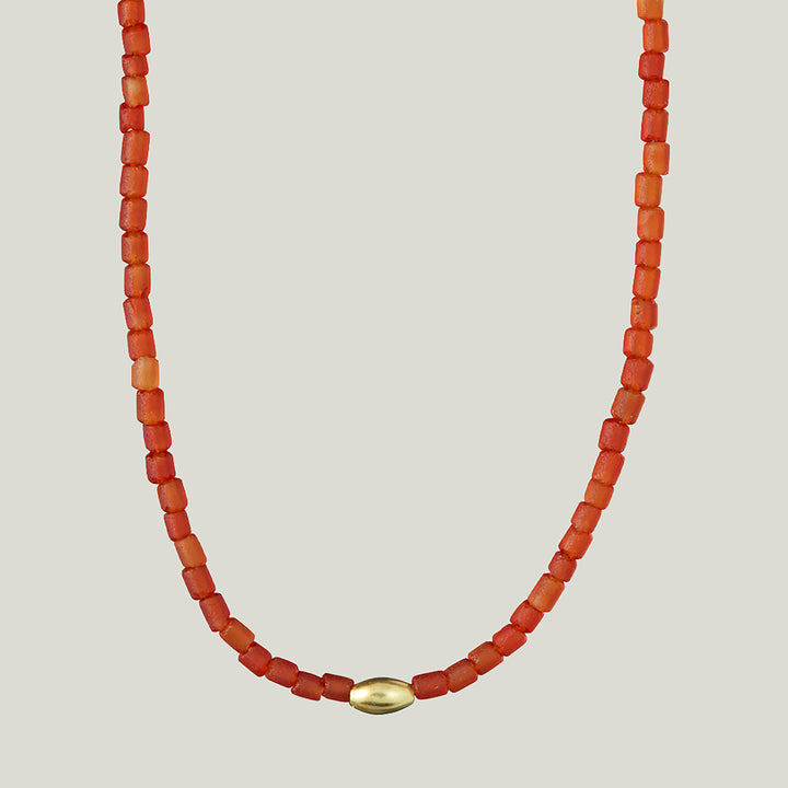 Beaded Carnelian Necklace