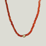 Beaded Carnelian Necklace
