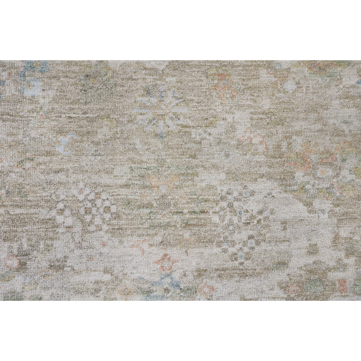 Gold Antique Revival Wool Silk Blend Rug