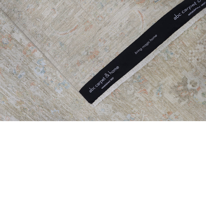 Gold Antique Revival Wool Silk Blend Rug