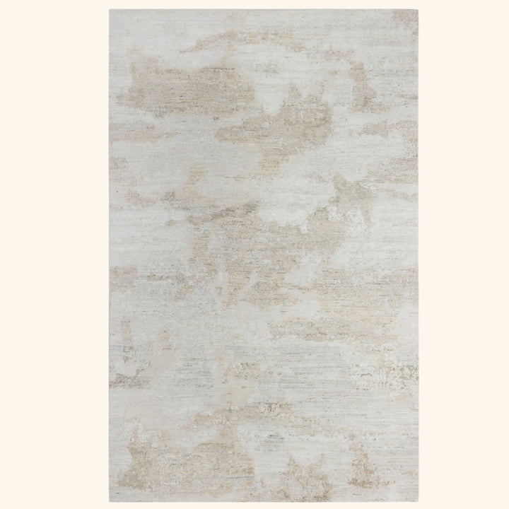 Natural Contemporary Wool Rug - 6' x 9'