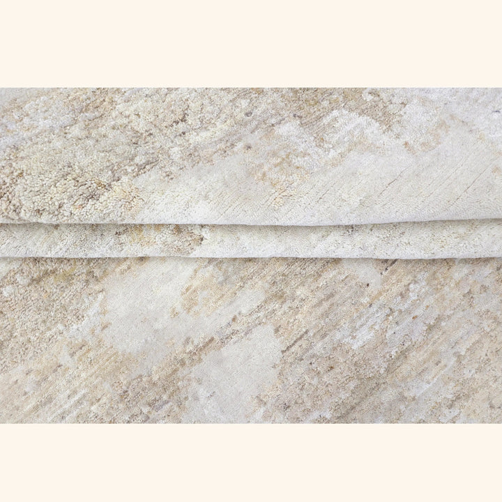 Natural Contemporary Wool Rug - 6' x 9'