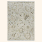 Beige Antique Revival Wool Silk Blend Rug