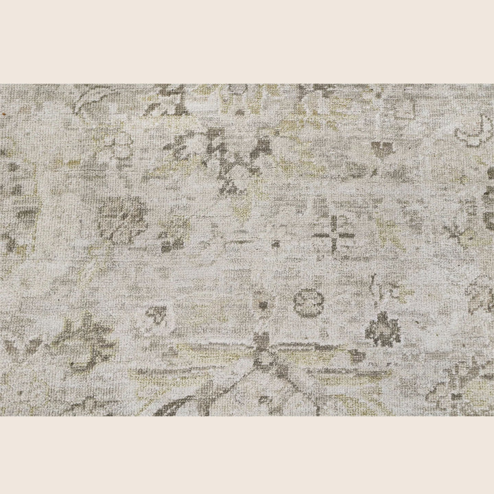 Beige Antique Revival Wool Silk Blend Rug