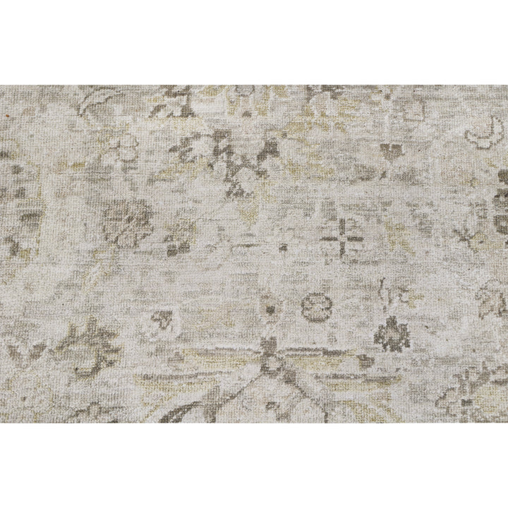 Beige Antique Revival Wool Silk Blend Rug