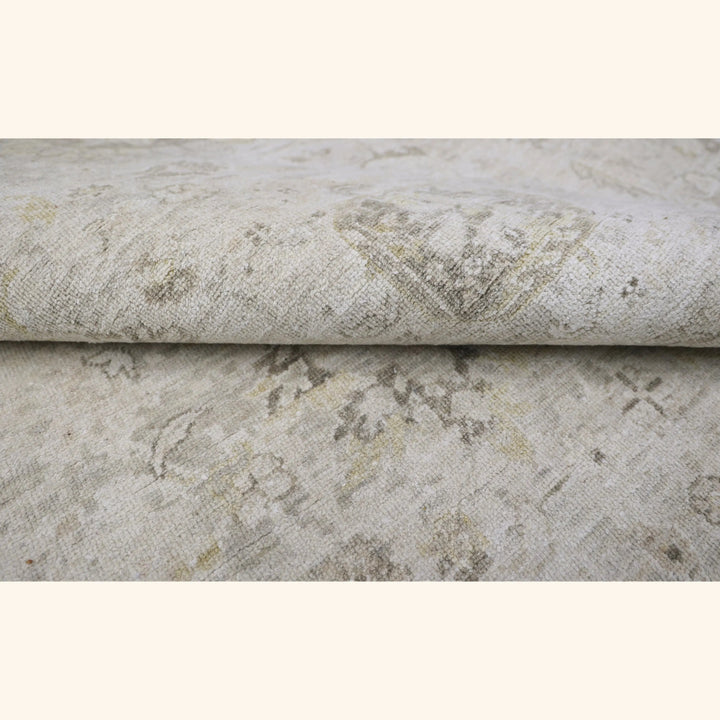 Beige Antique Revival Wool Silk Blend Rug