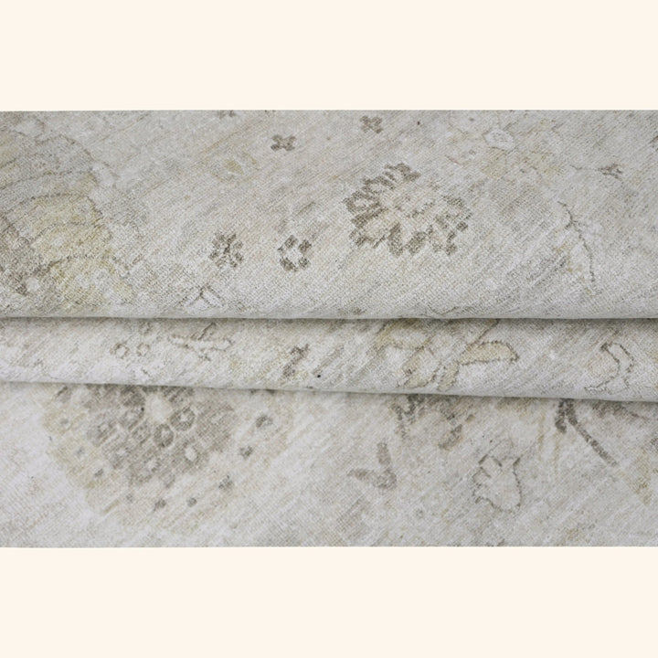 Beige Antique Revival Wool Silk Blend Rug