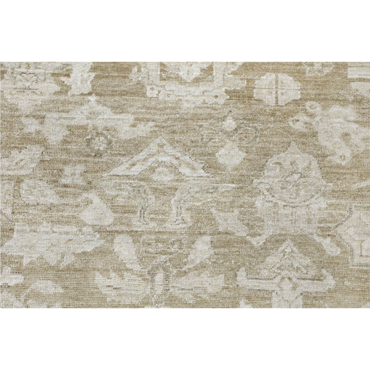 Brown Antique Revival Wool Silk Blend Rug