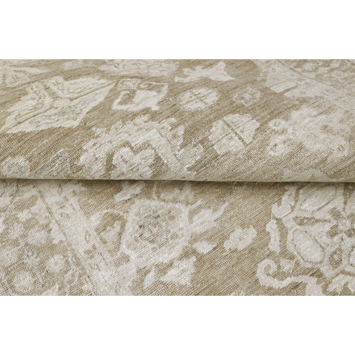 Brown Antique Revival Wool Silk Blend Rug