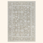 Brown Antique Revival Wool Silk Blend Rug