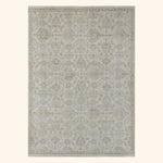 Ivory Antique Revival Wool Silk Blend Rug - 6' x 9'