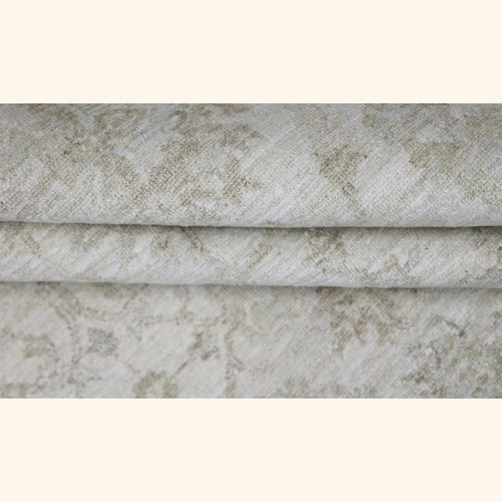 Ivory Antique Revival Wool Silk Blend Rug - 6' x 9'