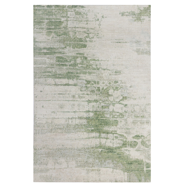 Green Contemporary Wool Rug - 6' x 9'